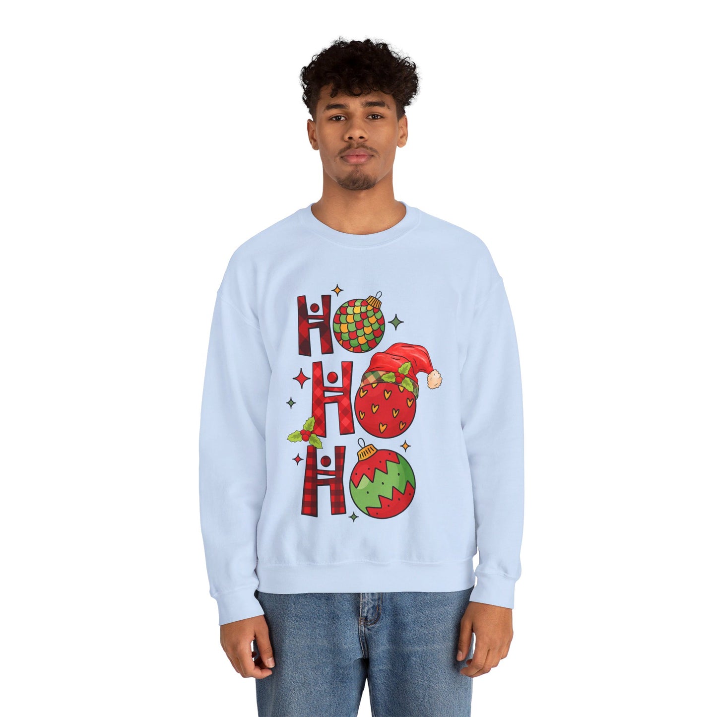 Ho Ho Ho - Christmas Light - Crewneck Sweatshirt