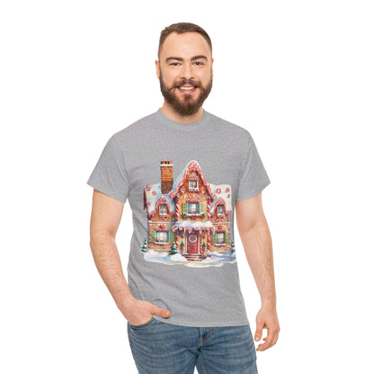 Christmas Snowy Village-14-T-Shirt