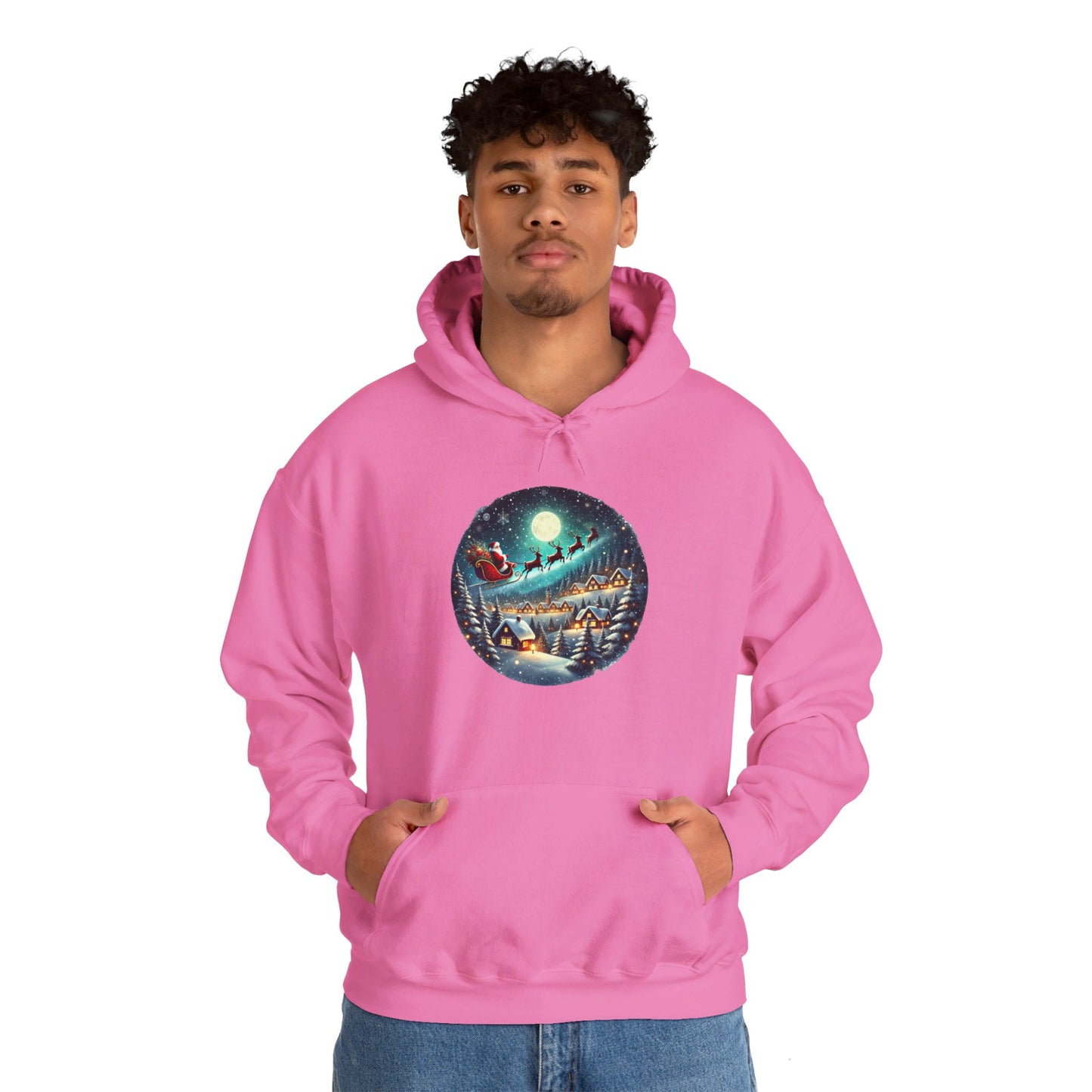 Moonlit Santa Ride - Hooded Sweatshirt