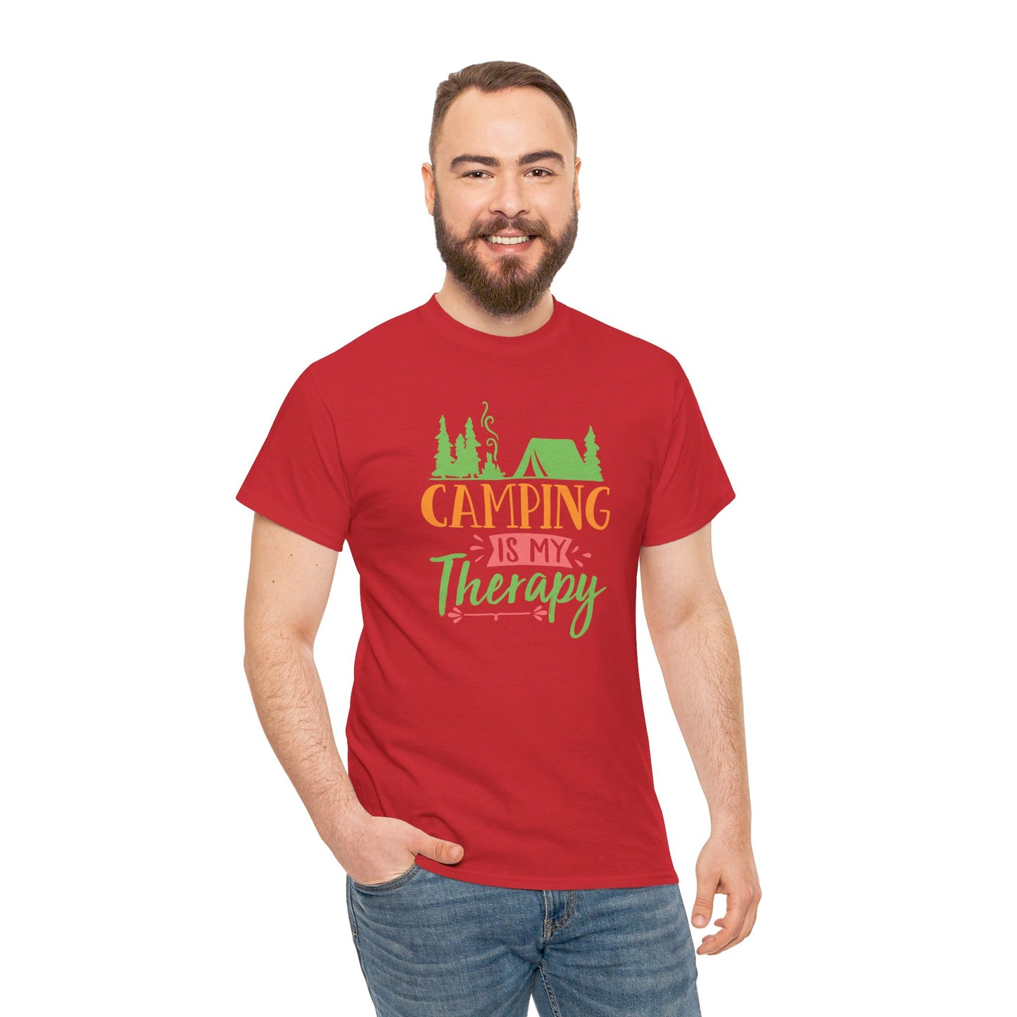 Camping Is My Therapy - T-Shirt