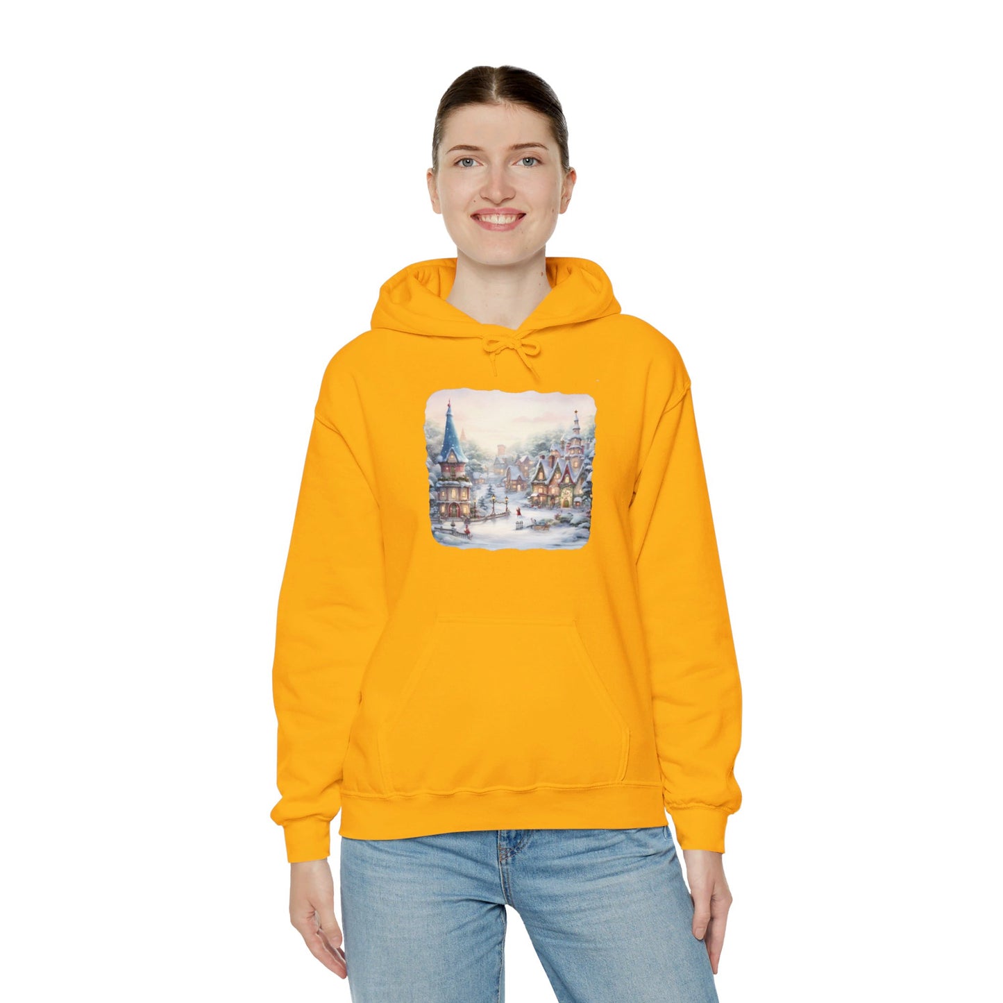 Snowy Christmas Village 2 - Hooded Sweatshirt