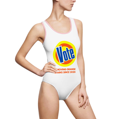 Removing Orange Stains Since 2020 Classic One-Piece Swimsuit (AOP)