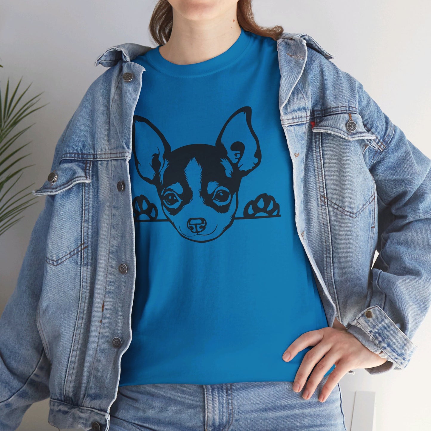 Peeking Chihuahua, Pure Cuteness - T-Shirt