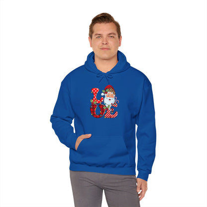 Festive Santa LOVE - Hooded Sweatshirt