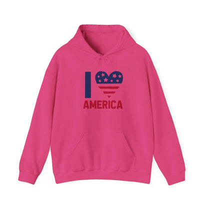 Heartfelt Love for the America - Hooded Sweatshirt