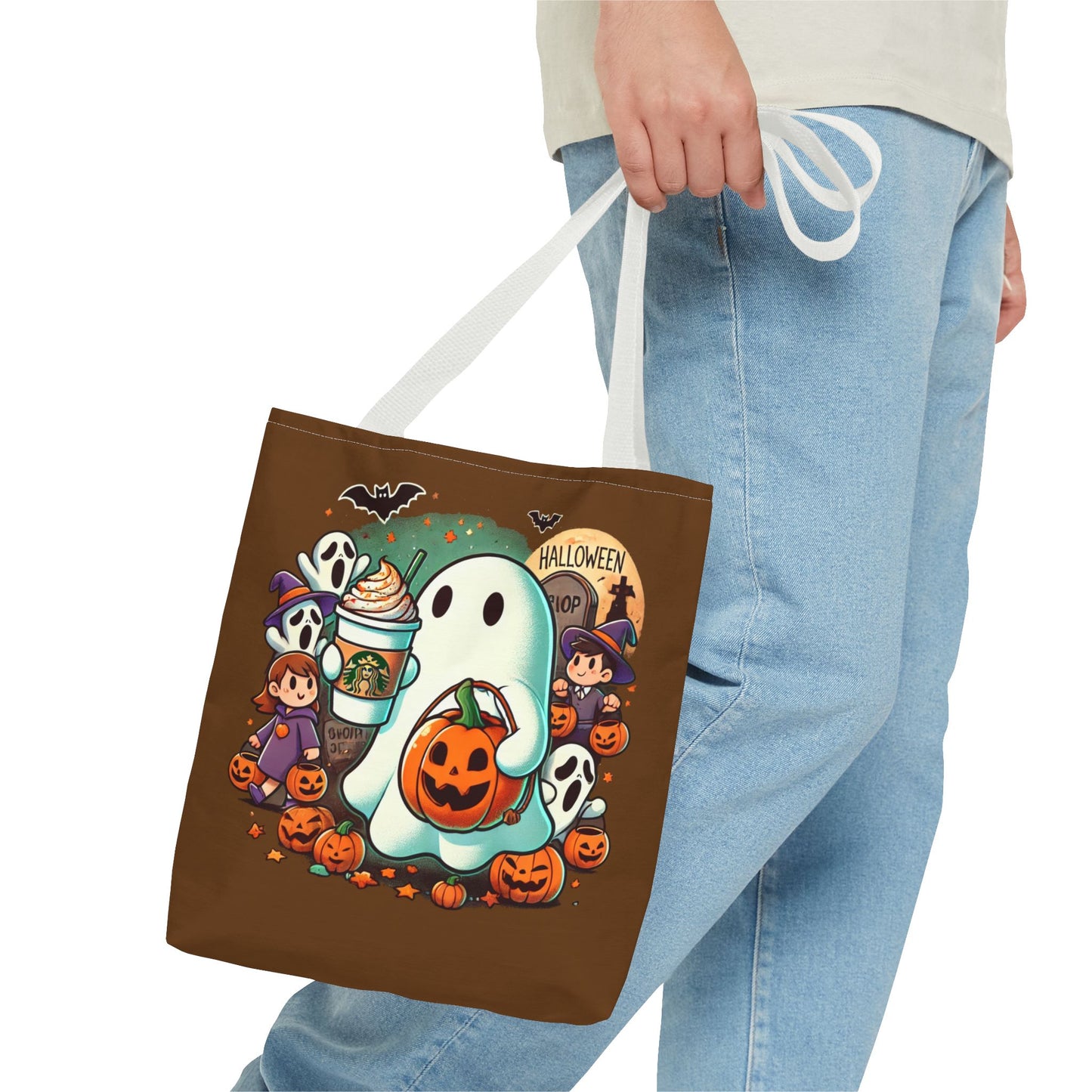 Ghost trick or treating - Tote Bag