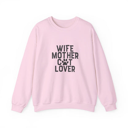 Wife Mother Cat Lover - Sweatshirt