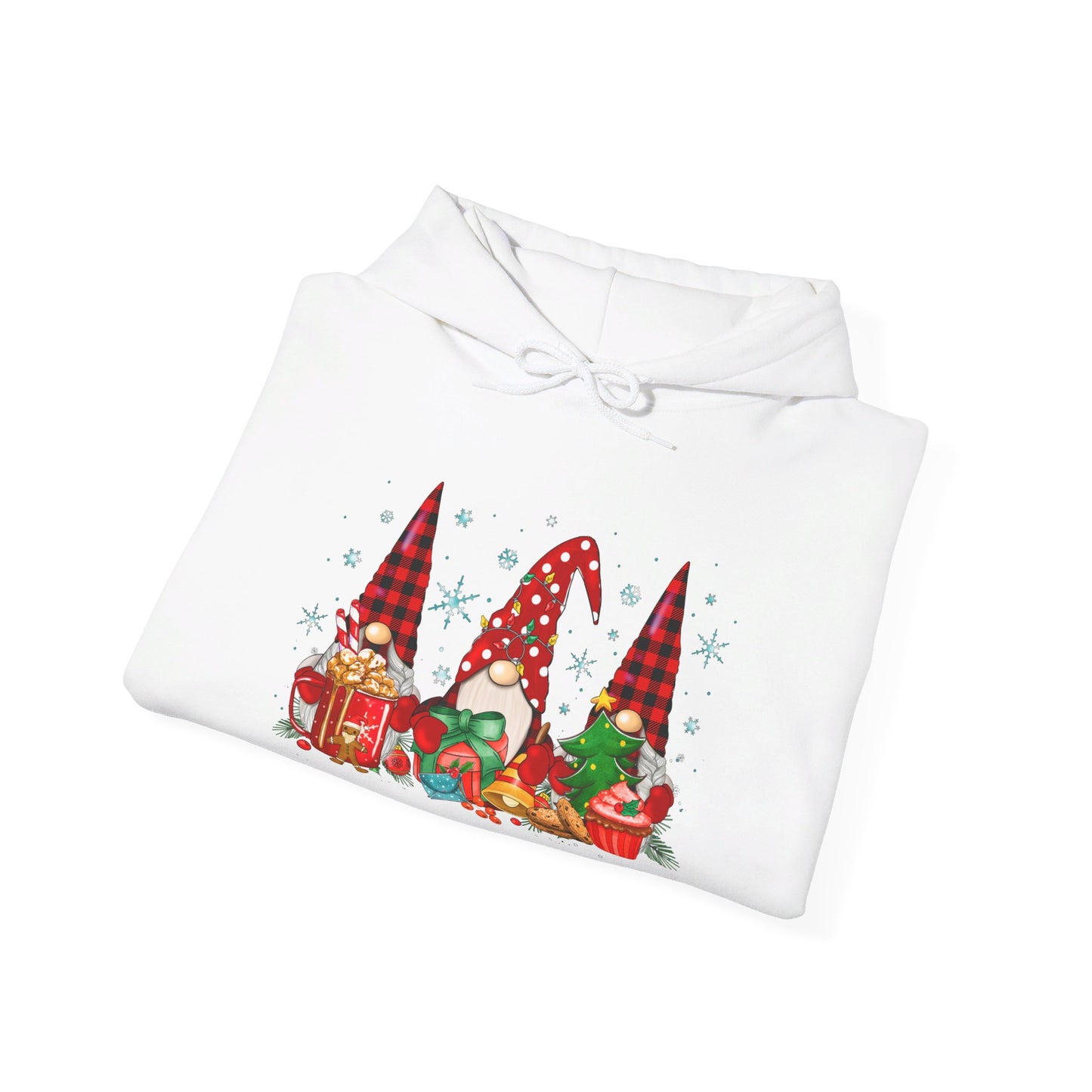 Christmas Gnome Trio - Hooded Sweatshirt