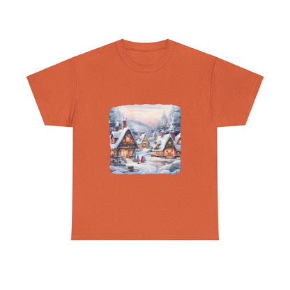 Snowy Christmas Village 6 - T-Shirt