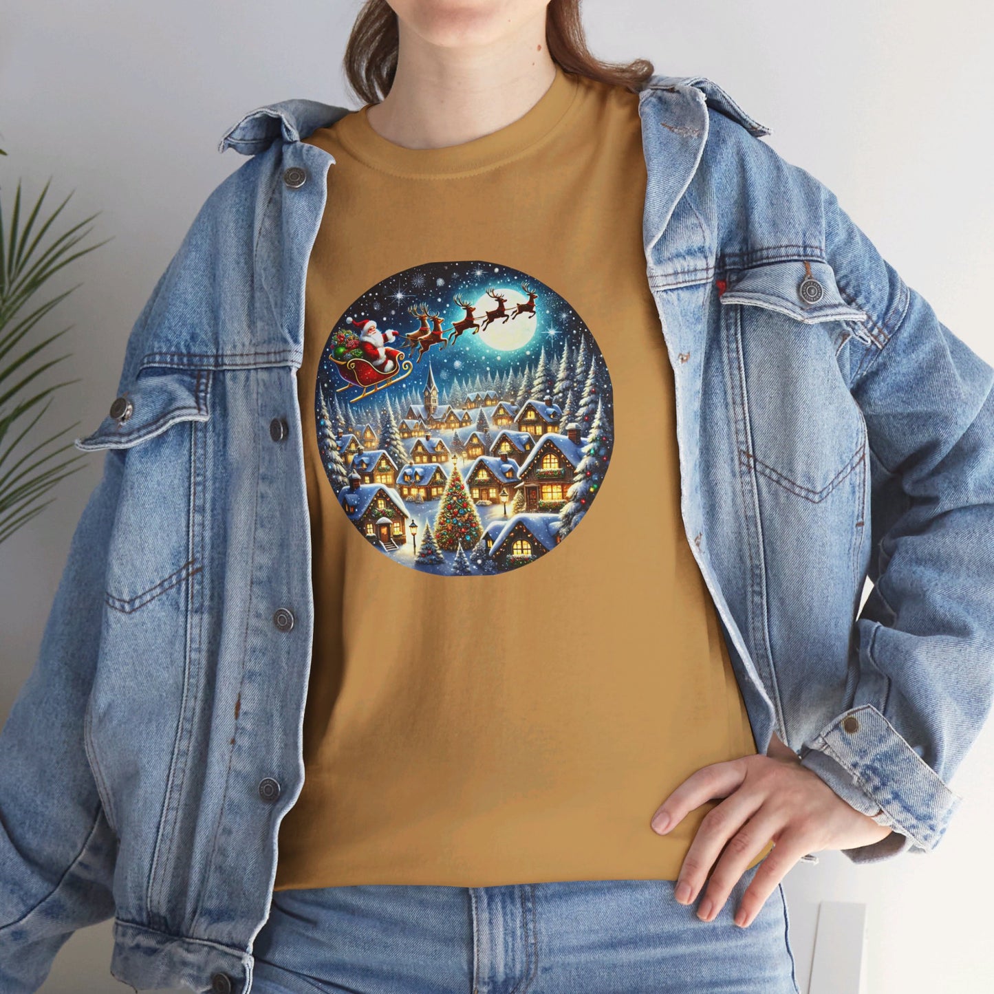 Santa's Snowy Flight - T-Shirt