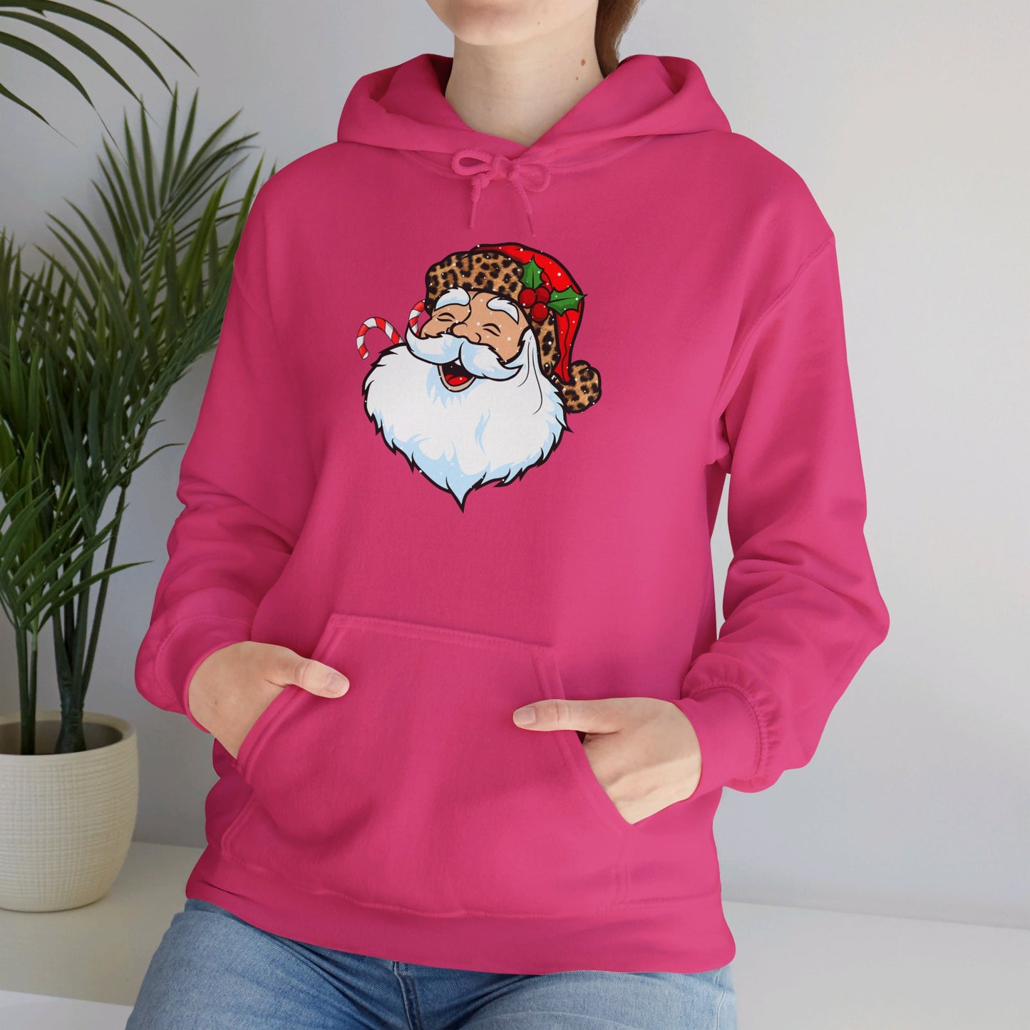 Festive Santa Claus - Hooded Sweatshirt