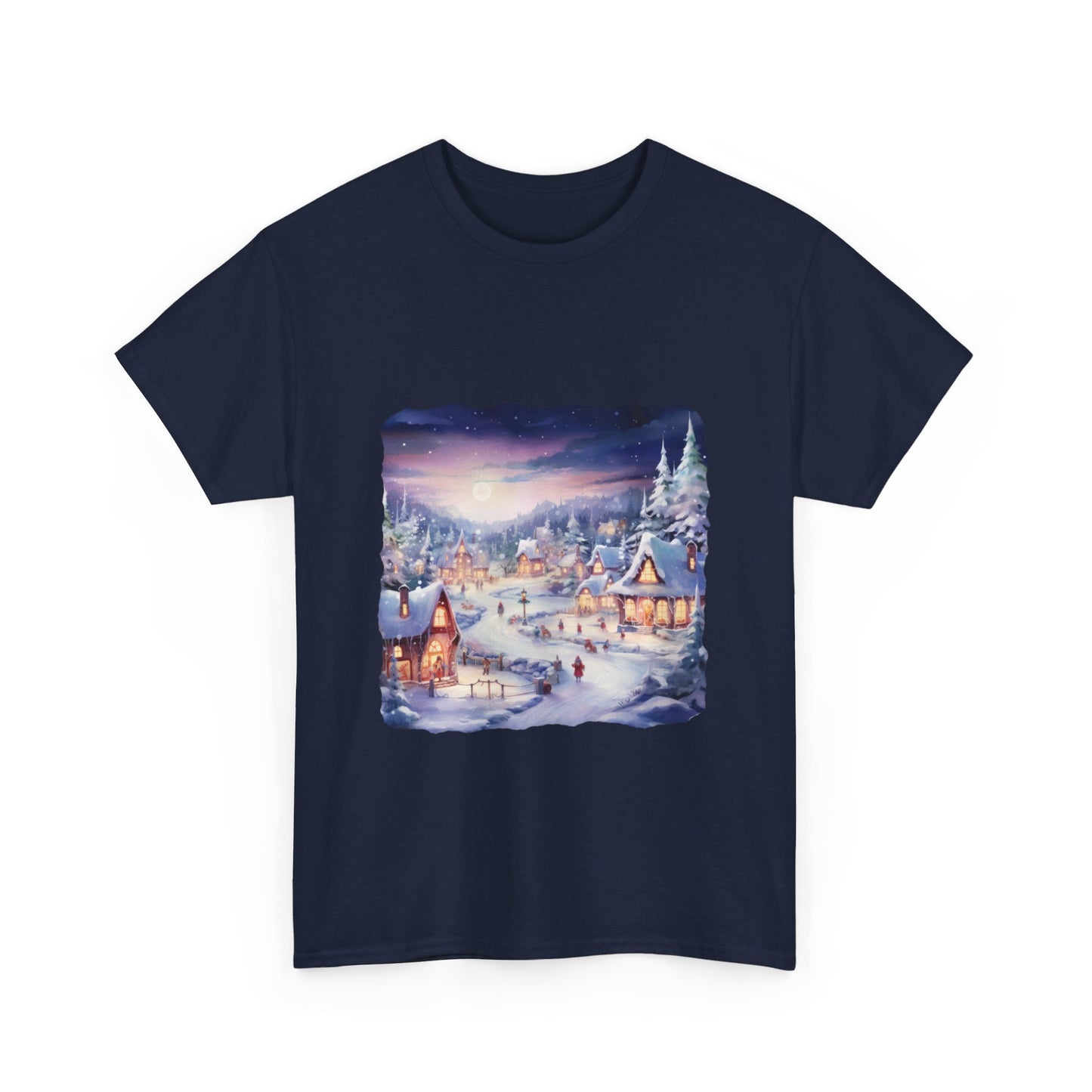 Snowy Christmas Village 3 - T-Shirt