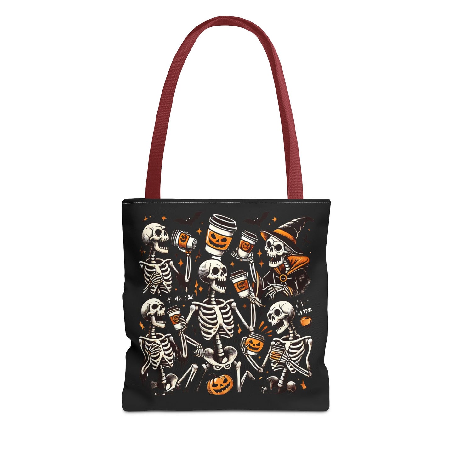 Skeleton drinking coffee - Tote Bag