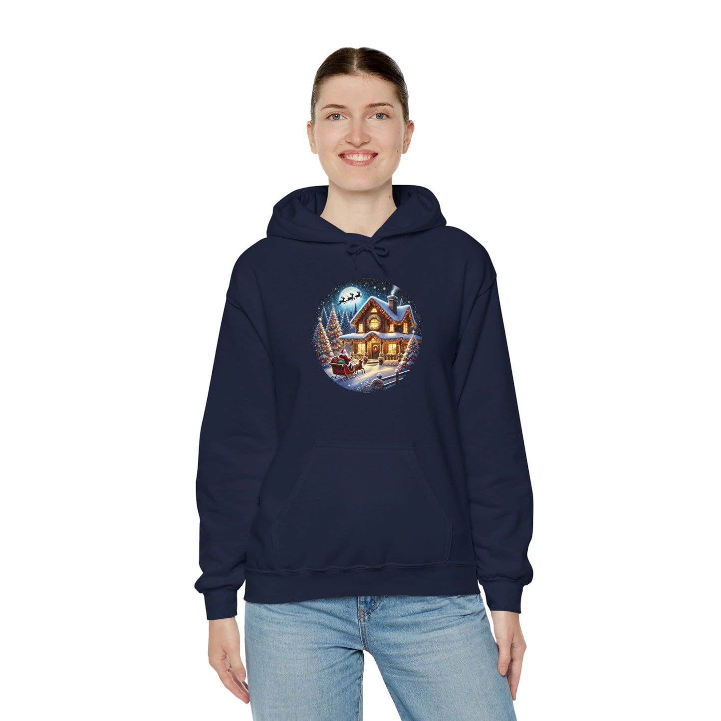 Santa's Joyful Ride - Hooded Sweatshirt