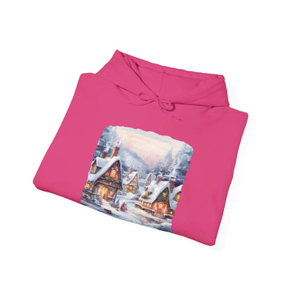 Snowy Christmas Village 6 - Hooded Sweatshirt