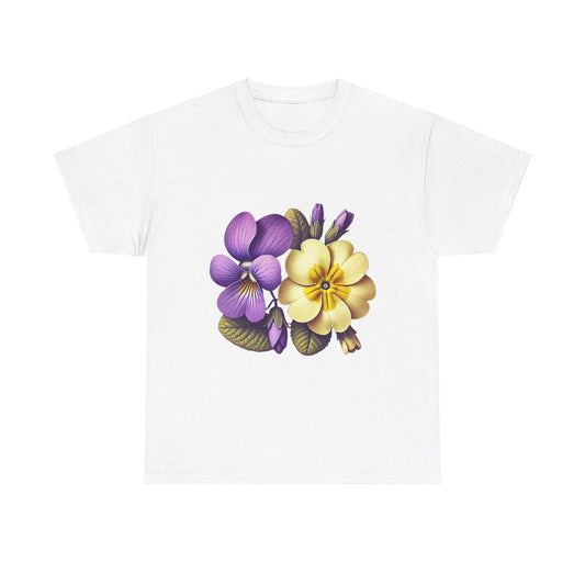 February Flowers - Birth Month - T-Shirt