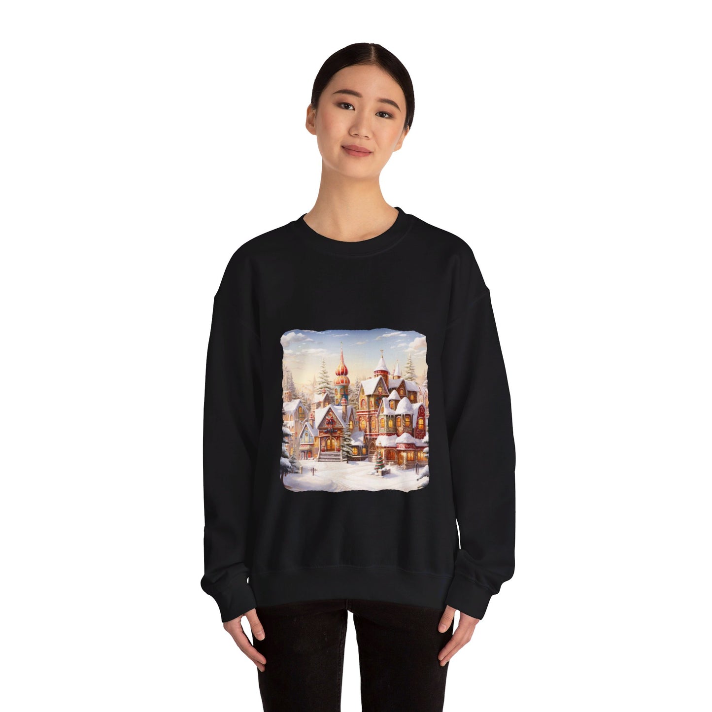 Snowy Christmas Village 12 - Sweatshirt