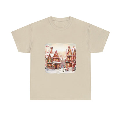 Snowy Christmas Village 11- T-Shirt