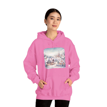 Snowy Christmas Village - Hooded Sweatshirt