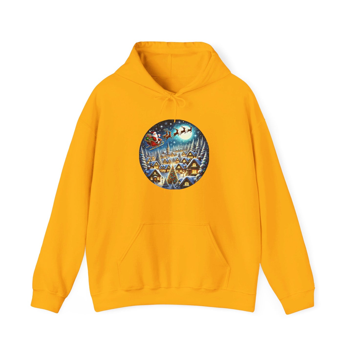 Santa's Snowy Flight - Hooded Sweatshirt