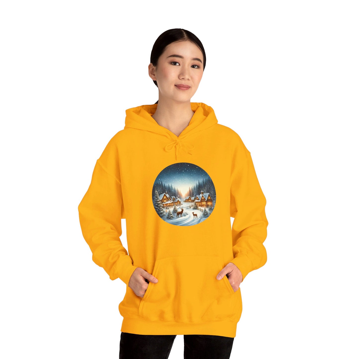 Magical Snowy Night - Hooded Sweatshirt