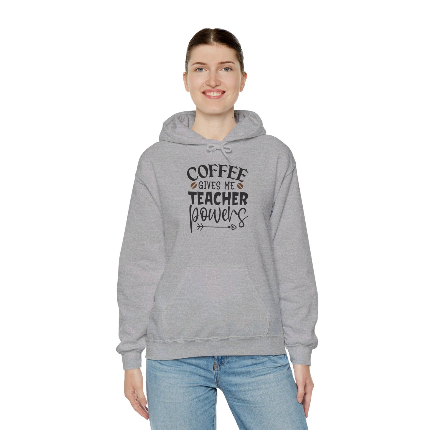 Coffee Gives Me Teacher Powers - Hooded Sweatshirt