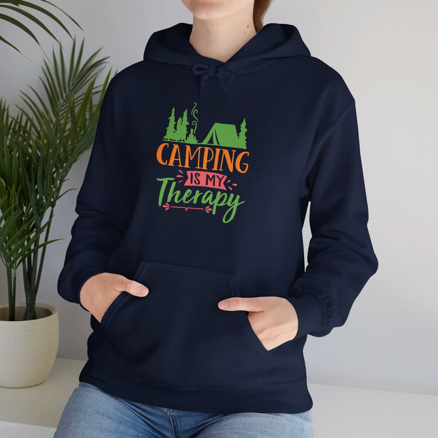 Camping Is My Therapy - Hooded Sweatshirt