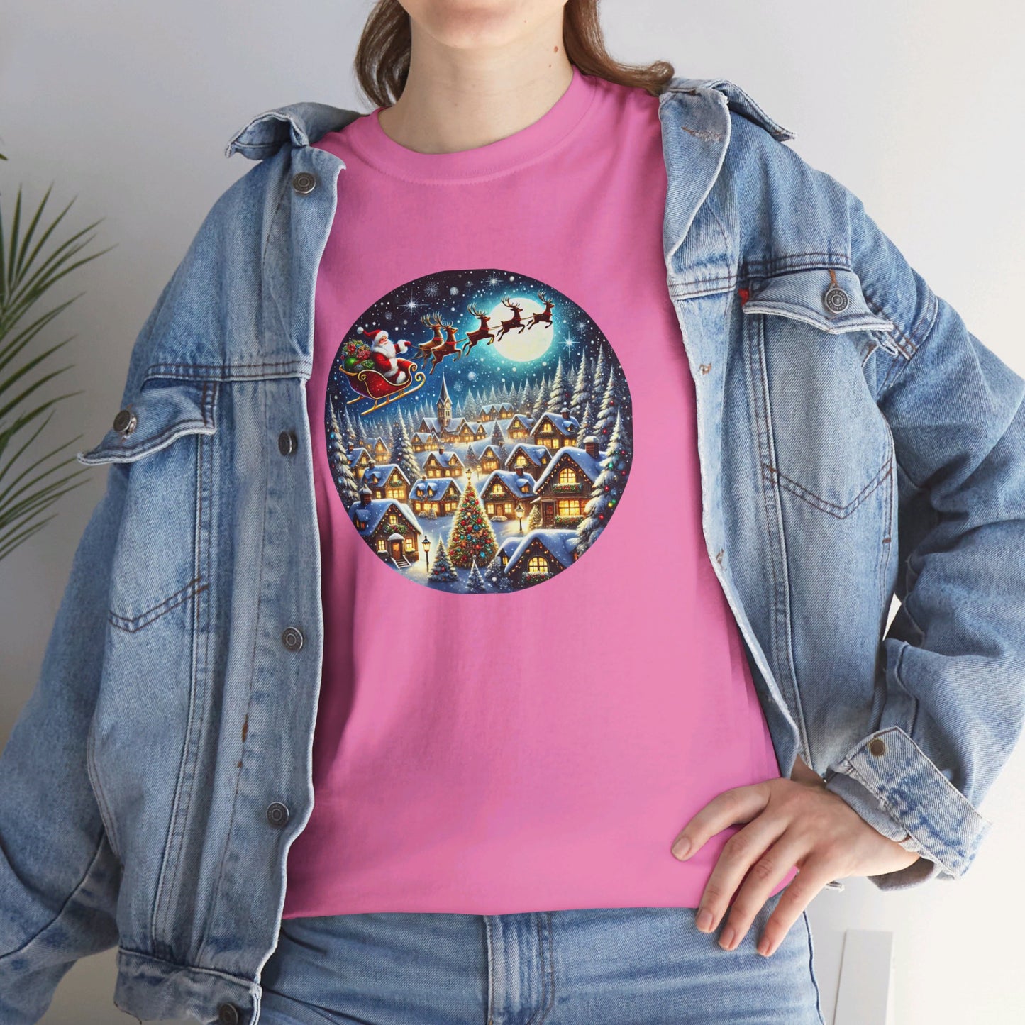 Santa's Snowy Flight - T-Shirt