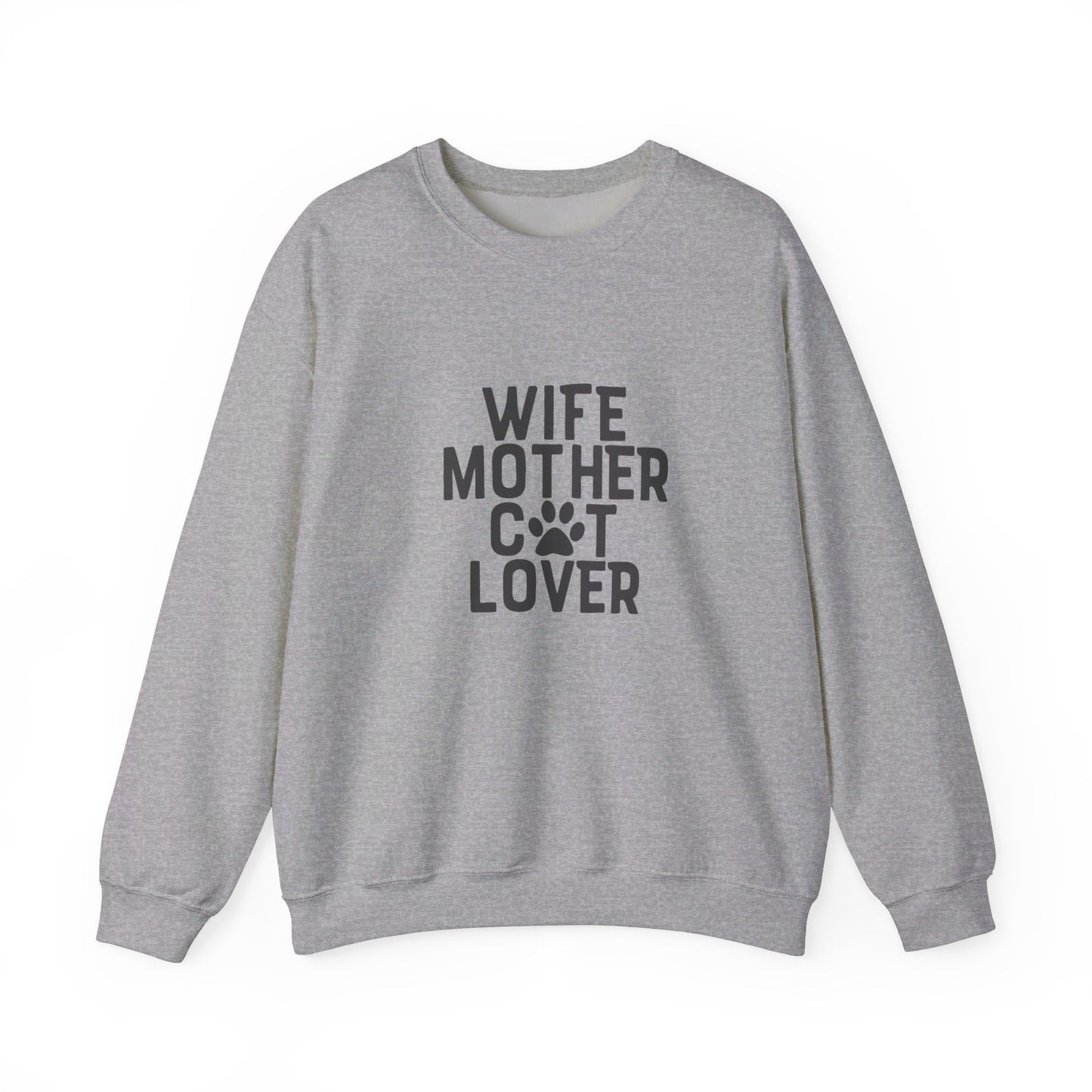 Wife Mother Cat Lover - Sweatshirt