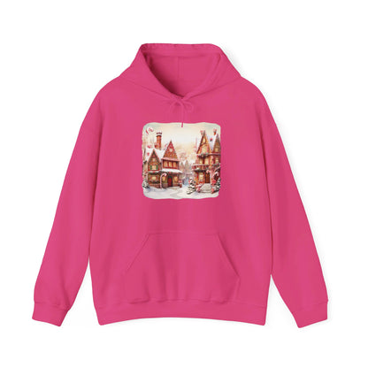 Snowy Christmas Village 11 - Hooded Sweatshirt