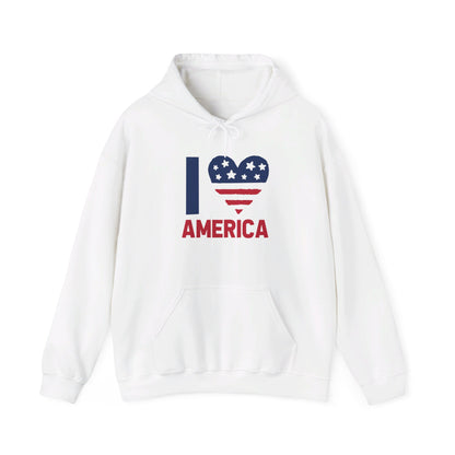 Heartfelt Love for the America - Hooded Sweatshirt