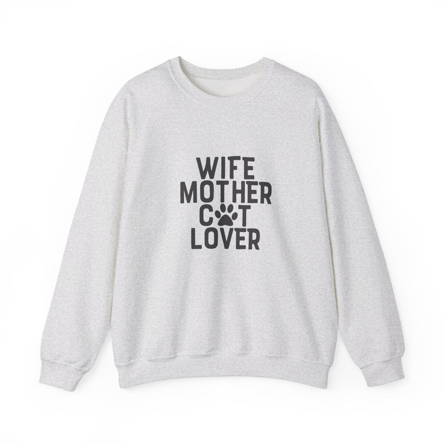 Wife Mother Cat Lover - Sweatshirt