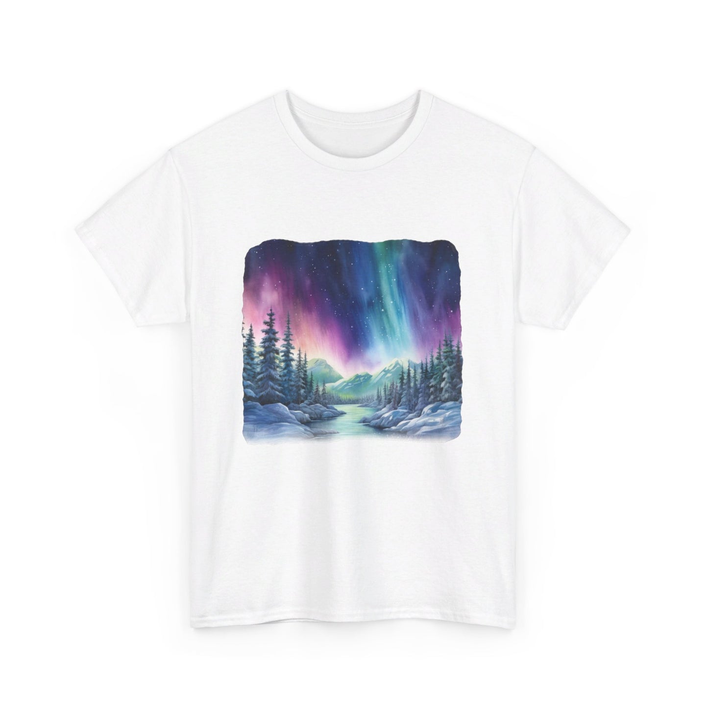 Northern Lights Watercolor  - T-Shirt