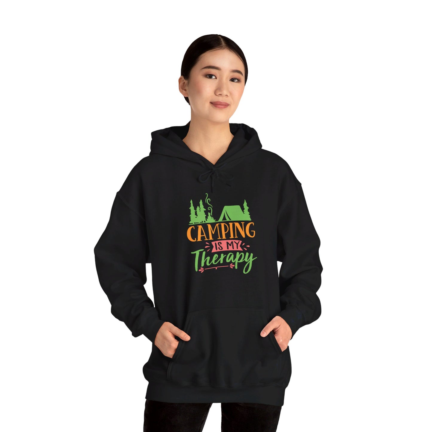 Camping Is My Therapy - Hooded Sweatshirt