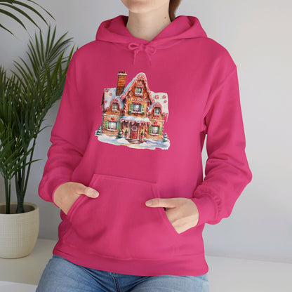 Snowy Christmas Village 14 - Hooded Sweatshirt