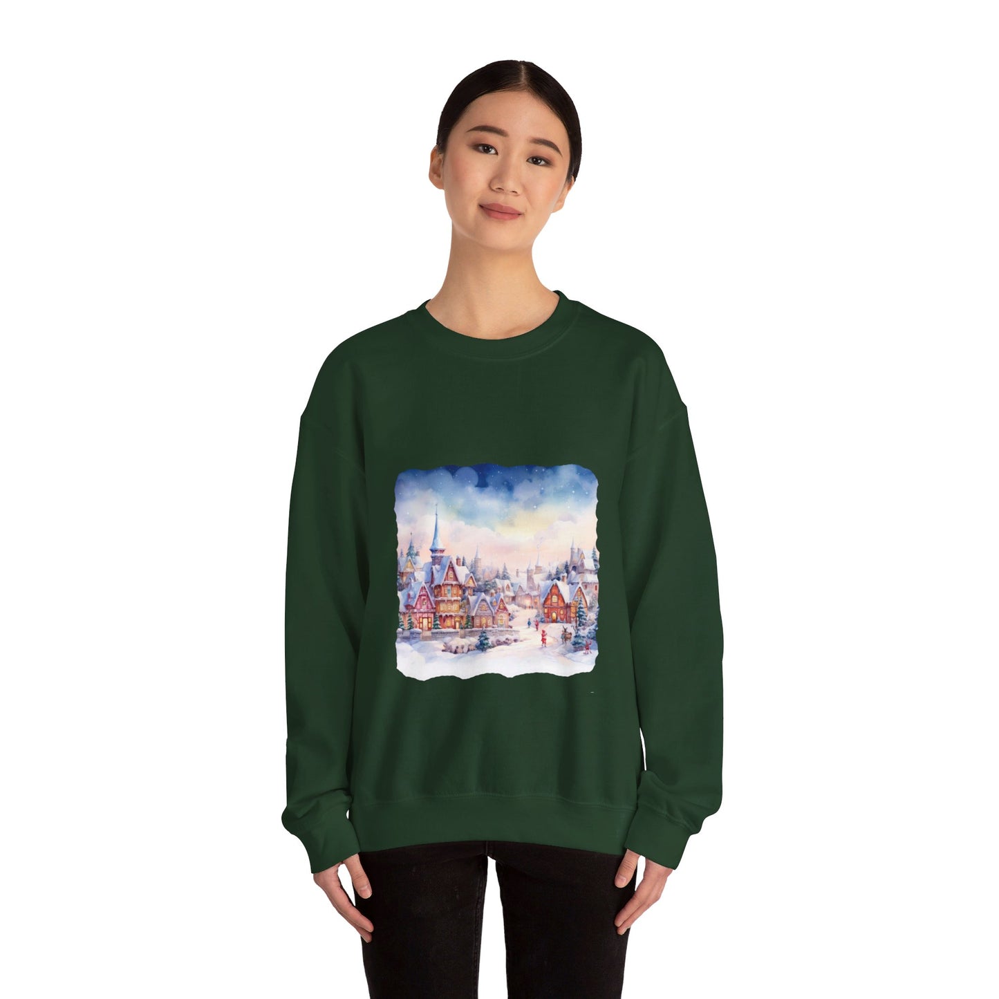 Snowy Christmas Village 7 - Sweatshirt