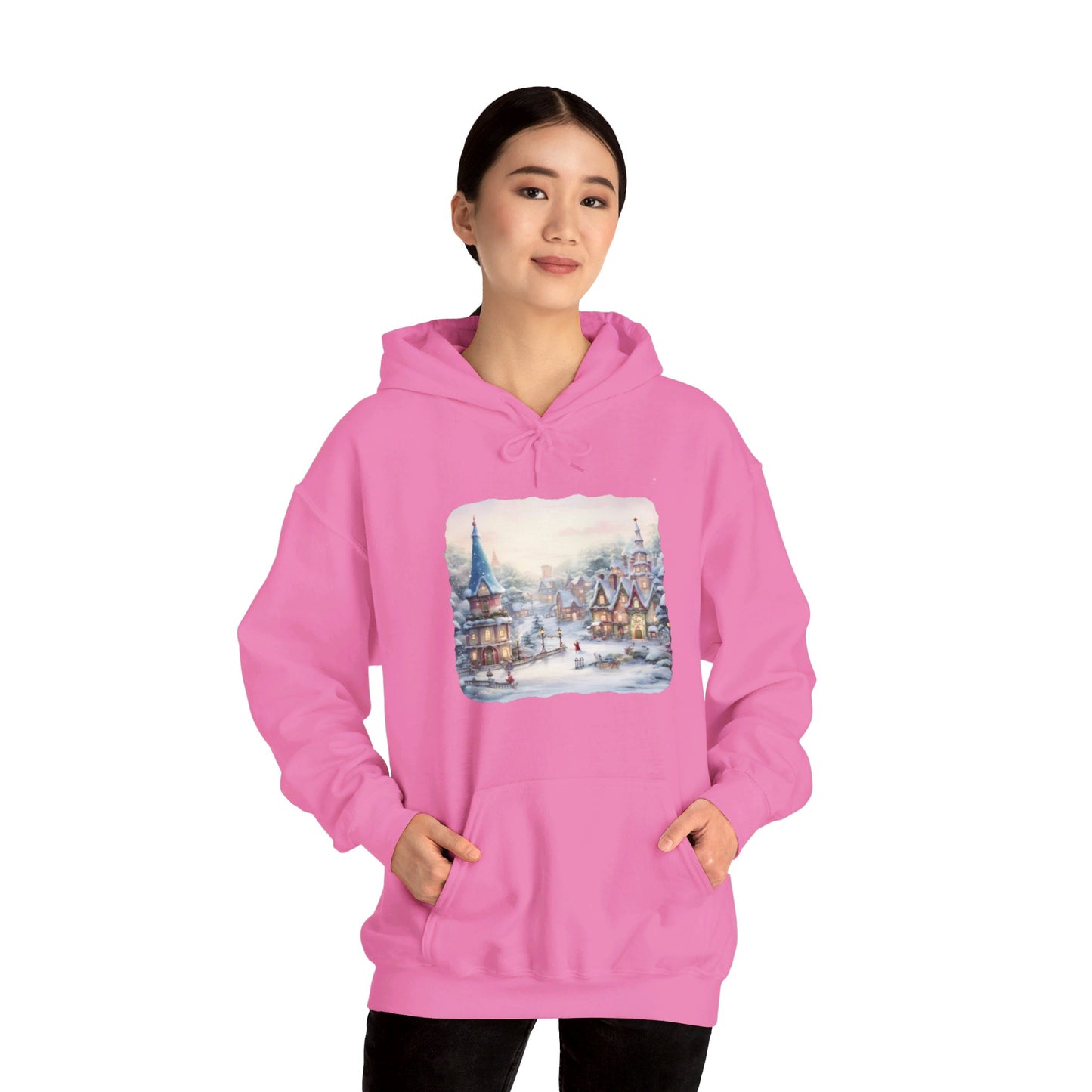 Snowy Christmas Village 2 - Hooded Sweatshirt