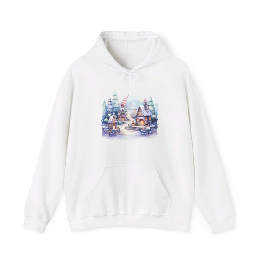 Snowy Christmas Village 4 - Hooded Sweatshirt