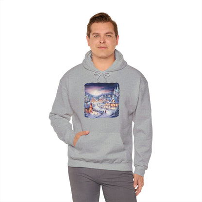 Snowy Christmas Village 3 - Hooded Sweatshirt