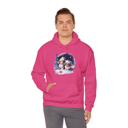 Snowy Christmas Dogs - Hooded Sweatshirt