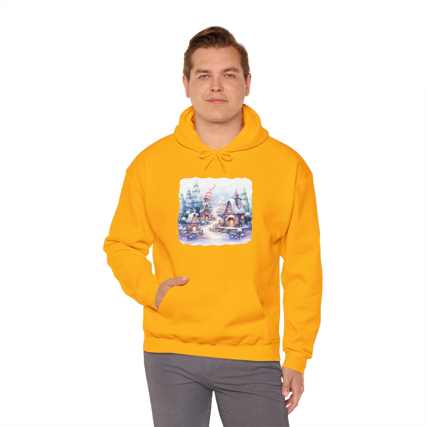 Snowy Christmas Village 4 - Hooded Sweatshirt