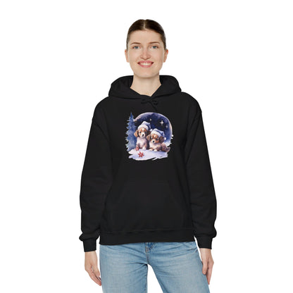 Snowy Christmas Dogs - Hooded Sweatshirt