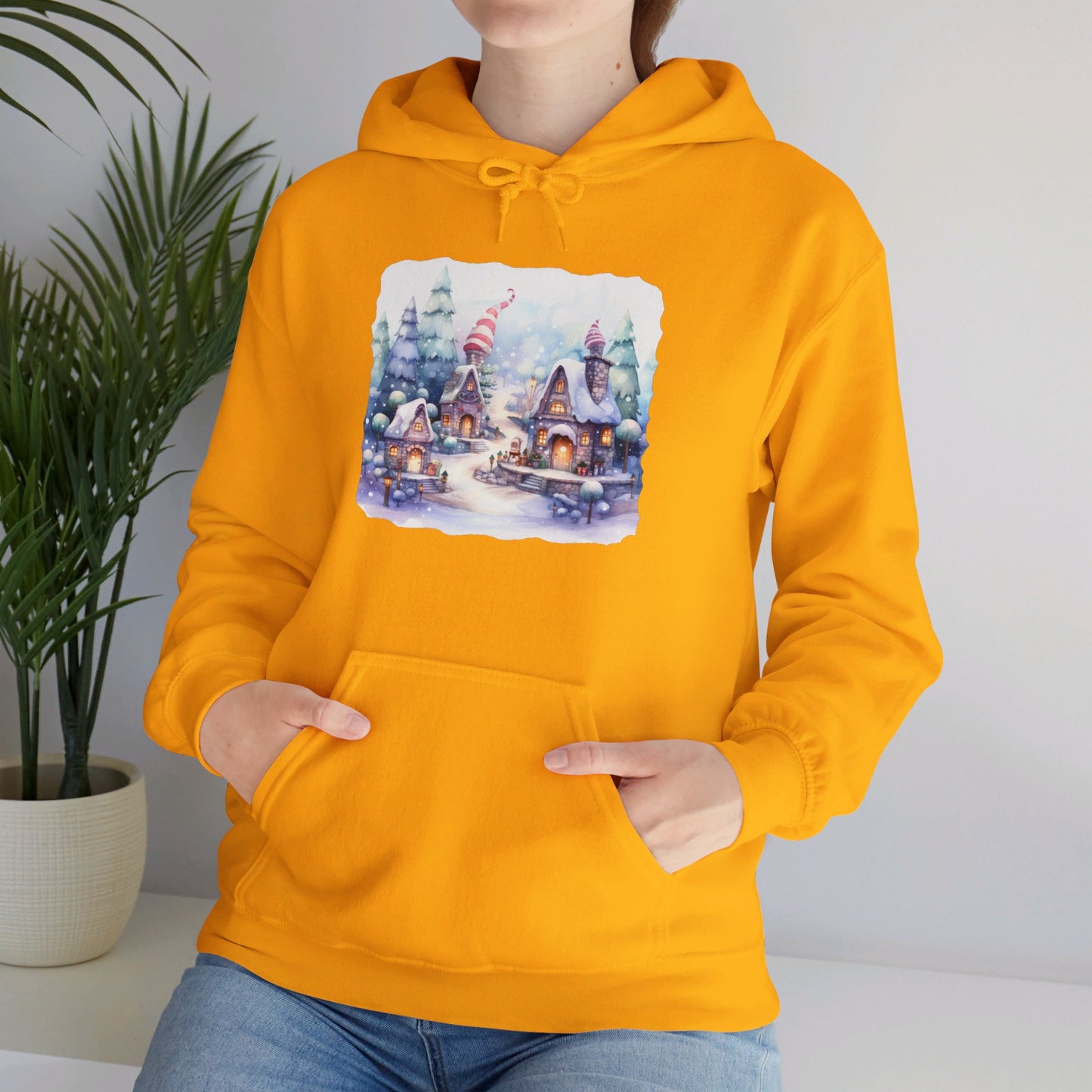 Snowy Christmas Village 4 - Hooded Sweatshirt