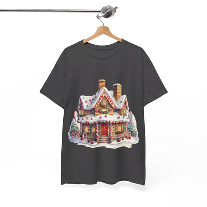 Snowy Christmas Village-15-T-Shirt