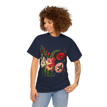 August Flowers - Birth Month - T-Shirt