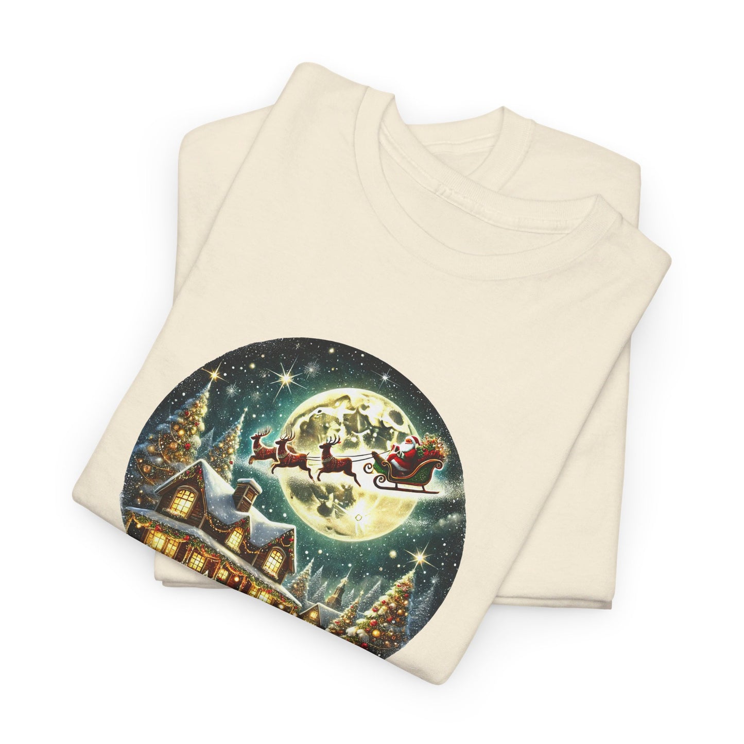 Festive Santa Christmas Village - T-Shirt