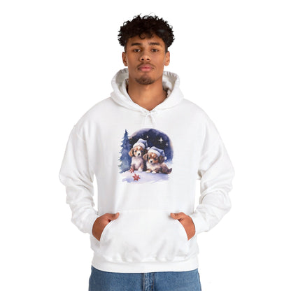 Snowy Christmas Dogs - Hooded Sweatshirt