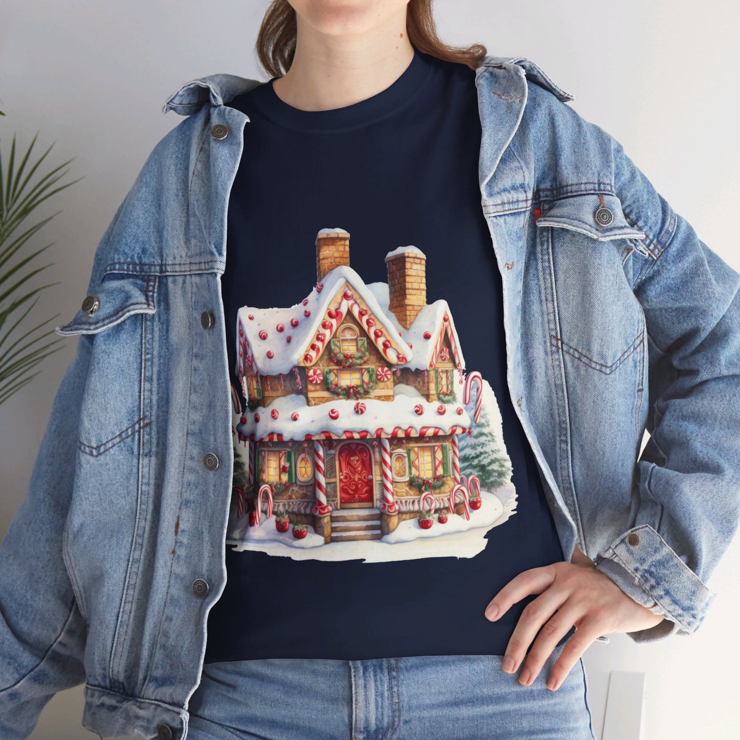 Snowy Christmas Village-15-T-Shirt