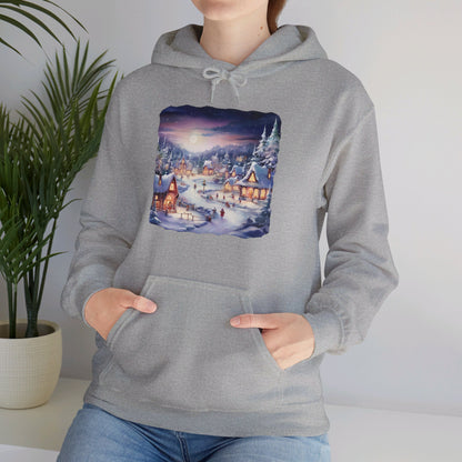 Snowy Christmas Village 3 - Hooded Sweatshirt