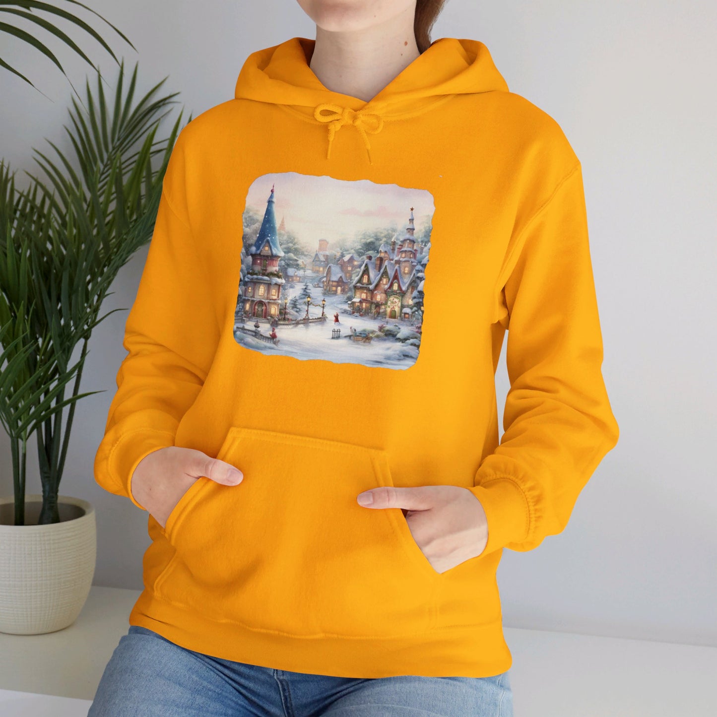 Snowy Christmas Village 2 - Hooded Sweatshirt